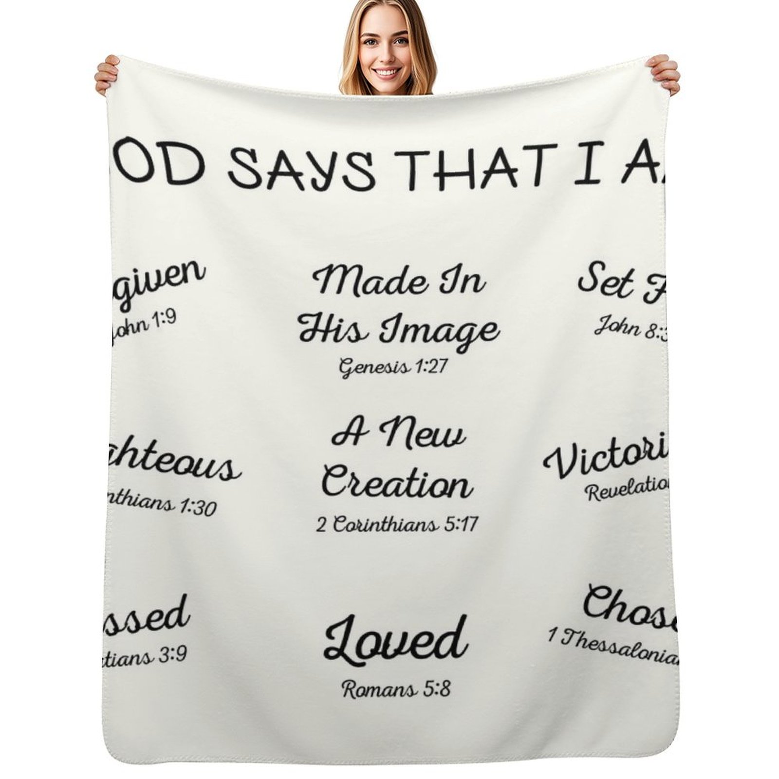 3D Printing Verse - God Says That I Am Christian