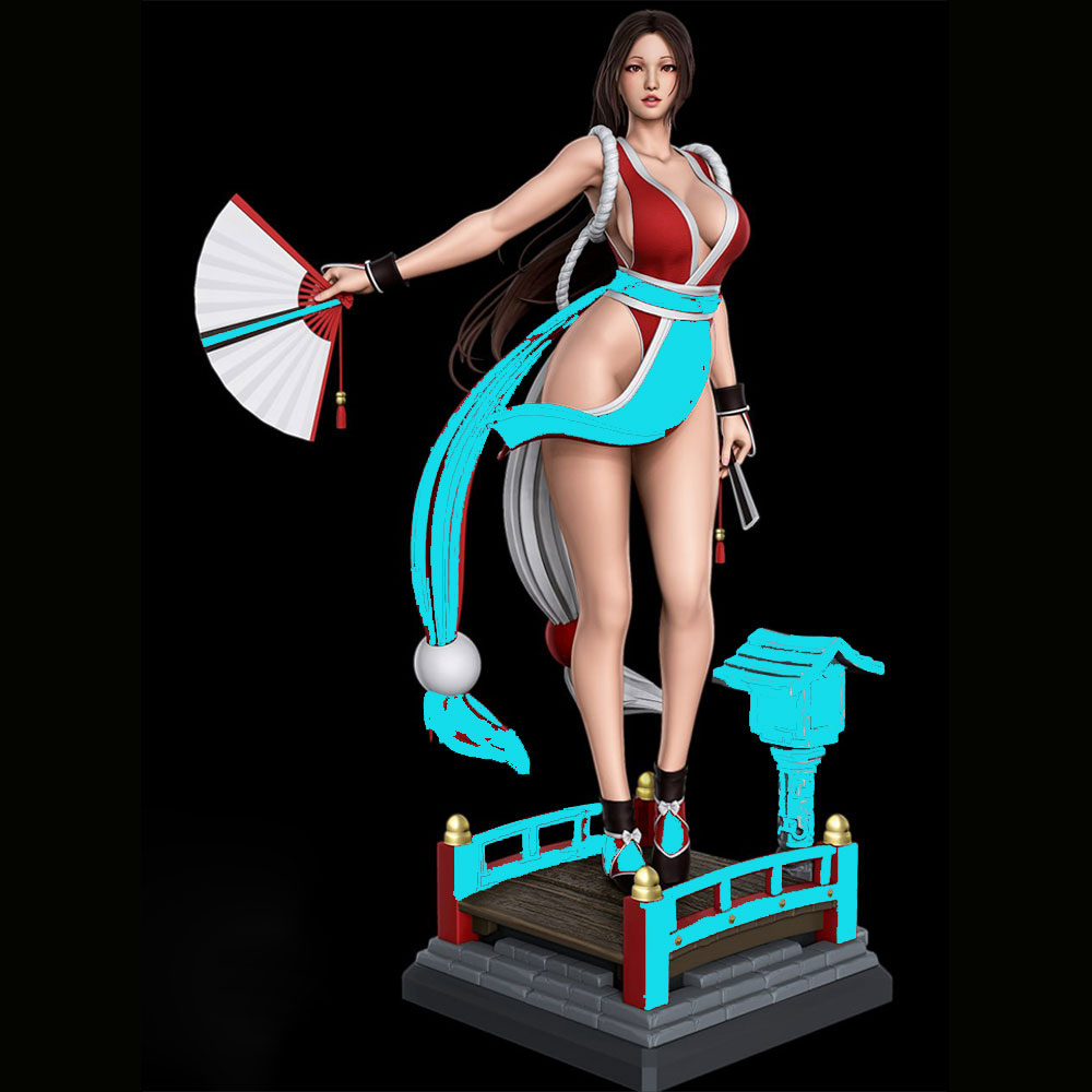 3D Printing Construction - 1/24 Sexy Long-Haired Girl Miniature Resin