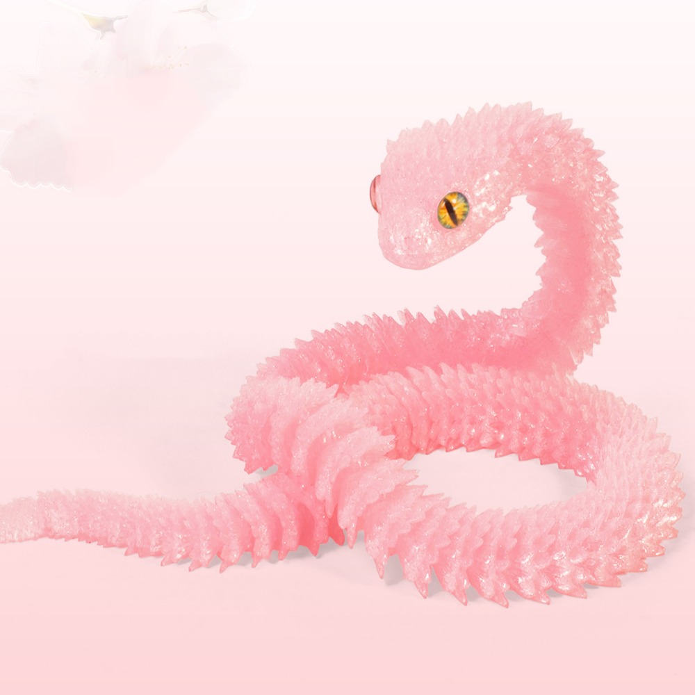 3D Printing Pla - Realistic 3D Printed Snake Multicolor Rotatable