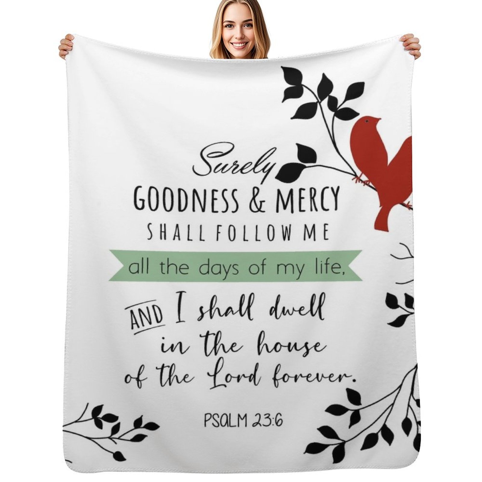 3D Printing Verse - Bible Verses Throw Blanket Wrinkle Resistant