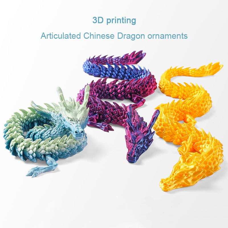 3D Printing Pla - 3D Printing Dragon Ornaments Chinese Loong