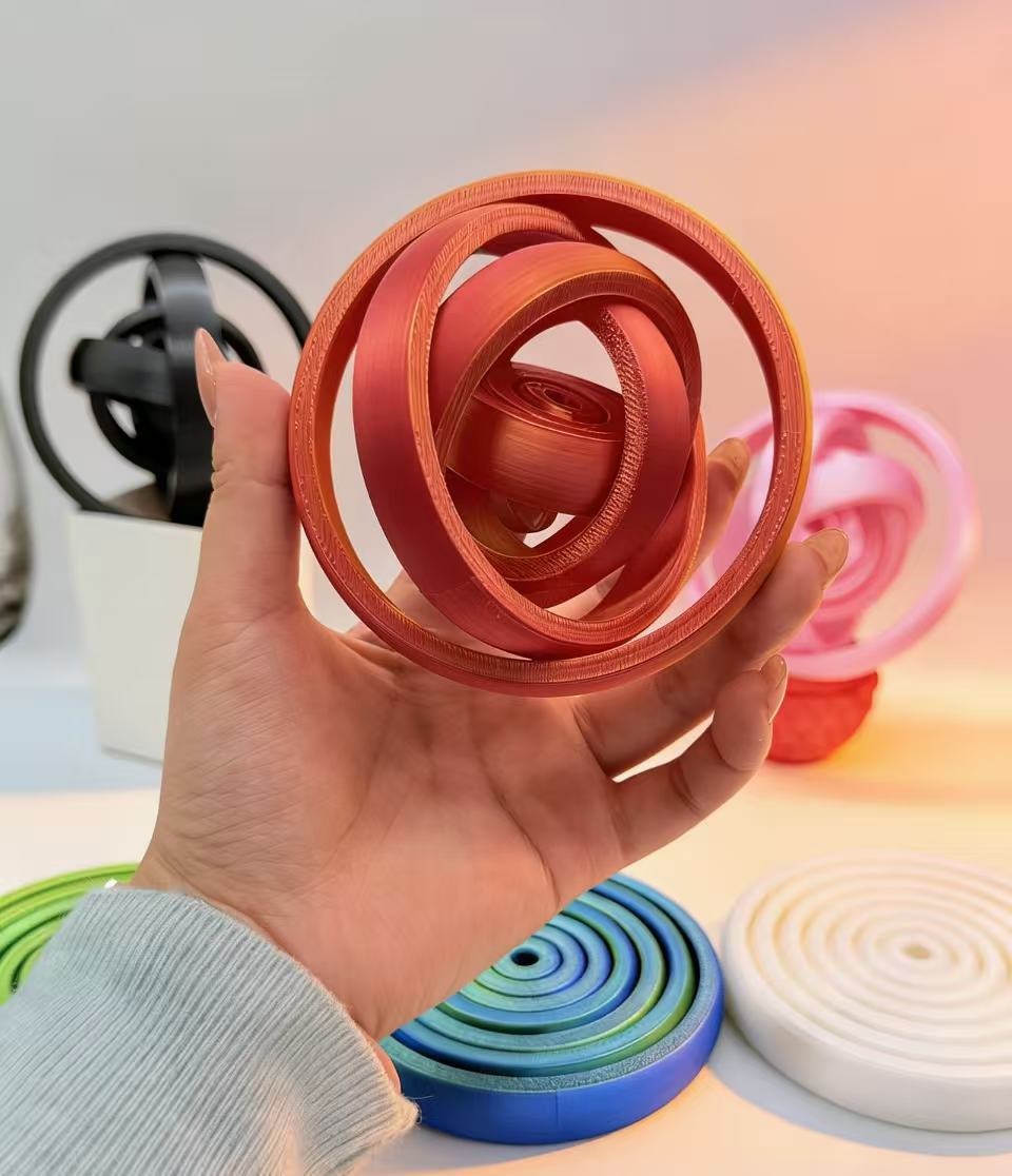 3D Printing Pla - 3D Printed Novelty Spinning Finger Ring,