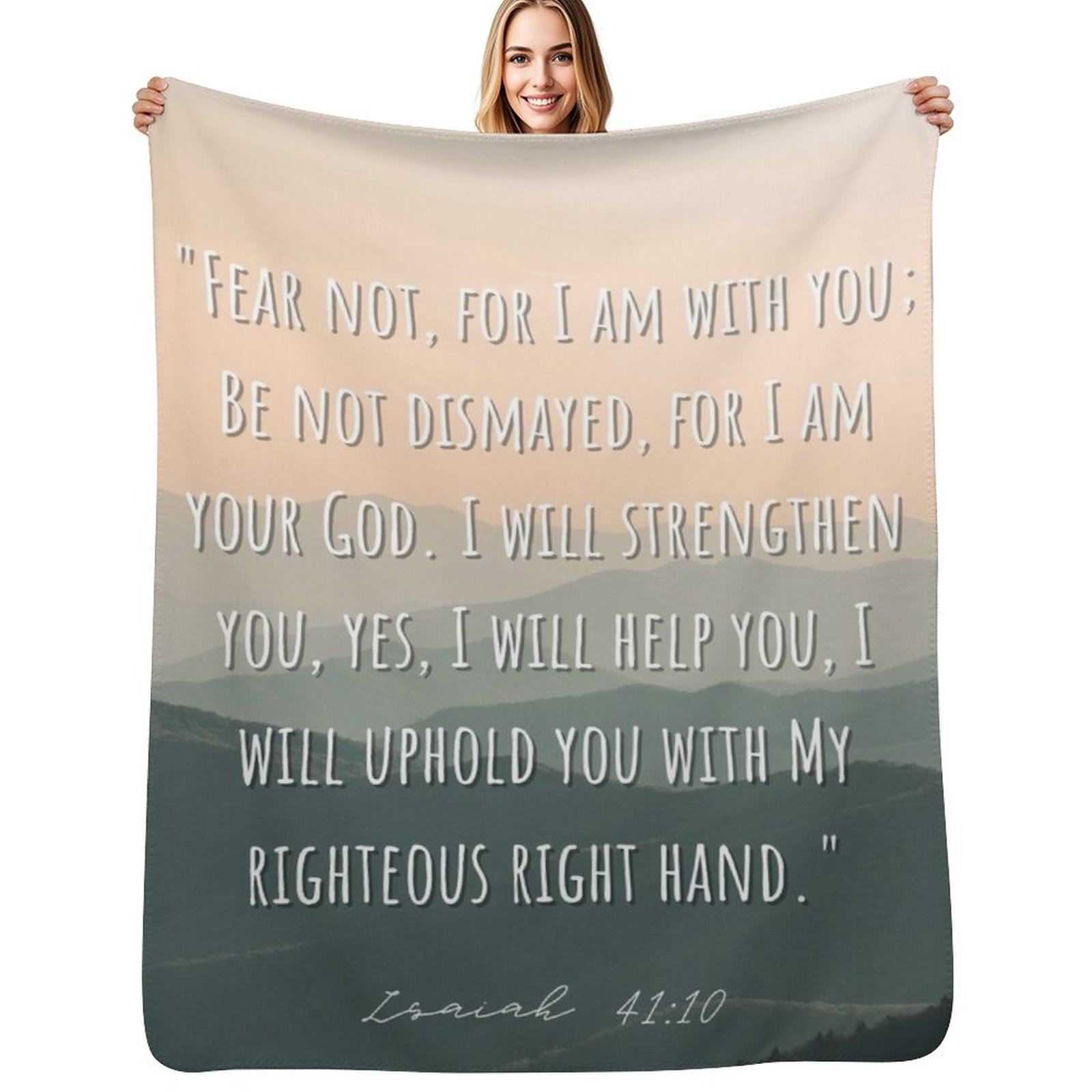 3D Printing Verse - Christian Bible Verse Throw Blanket Cozy
