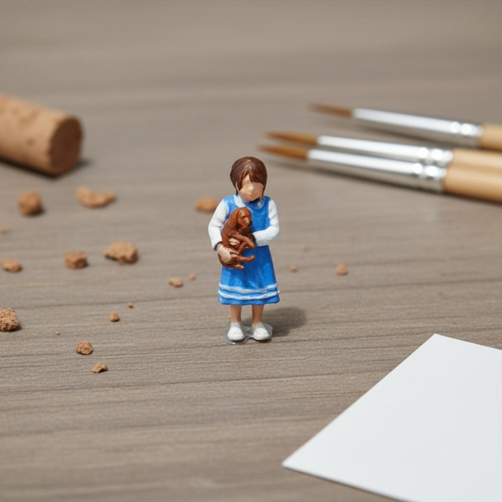 3D Printing Model - Park Scene Figure 3D Printed Diorama