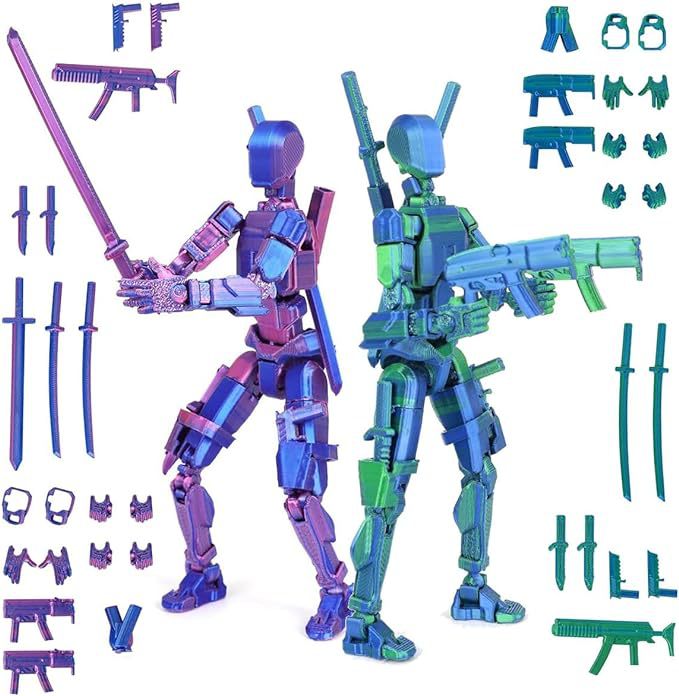 3D Printing Titanium - Titan 13 Action Figure,Assembly Completed 3D