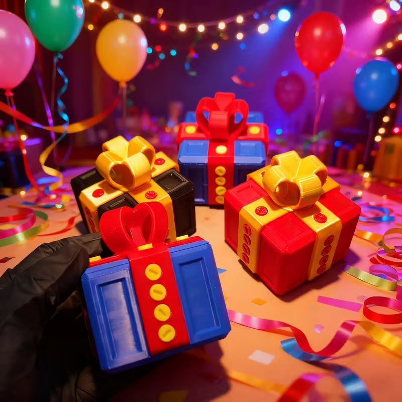 3D Printing Gif - Annoyingly Amusing 3D-Printed Gift Box with
