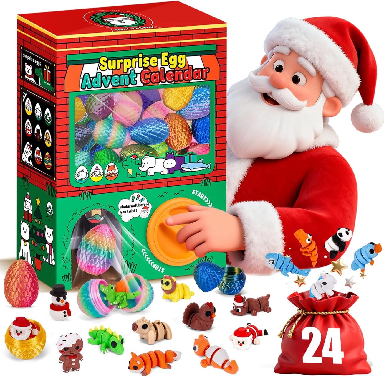 3D Printing Model - 24pcs 3D Printed Surprise Egg Blind