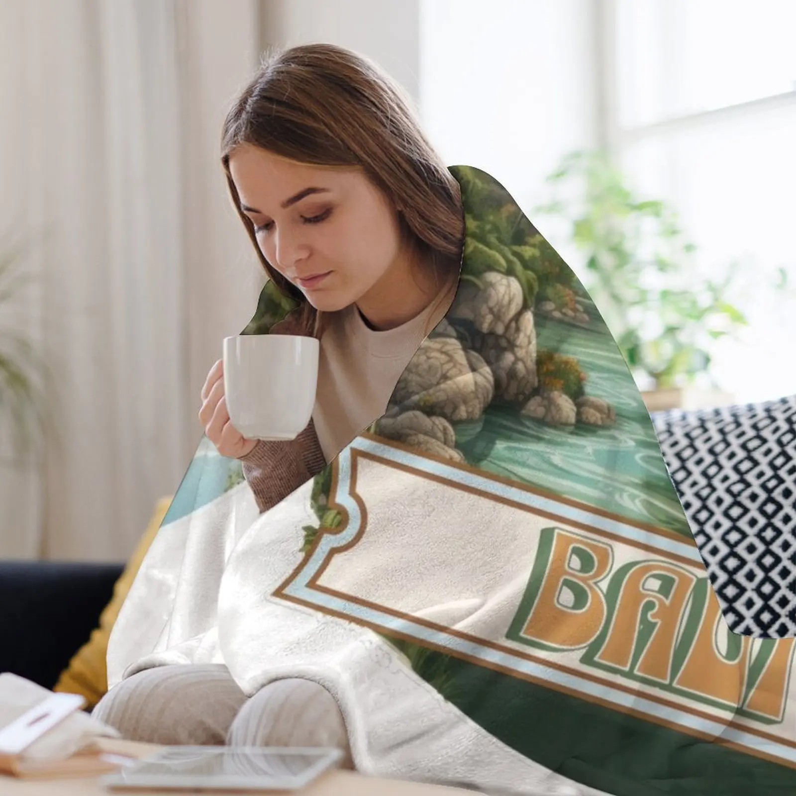 Bali Indonesia Throw Blanket V - 3D Printing Bali 评论和价格
