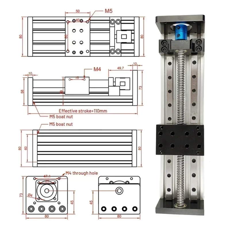 【specialized】CNC Ball Screw Li - Linear Guide Rail 评论和价格