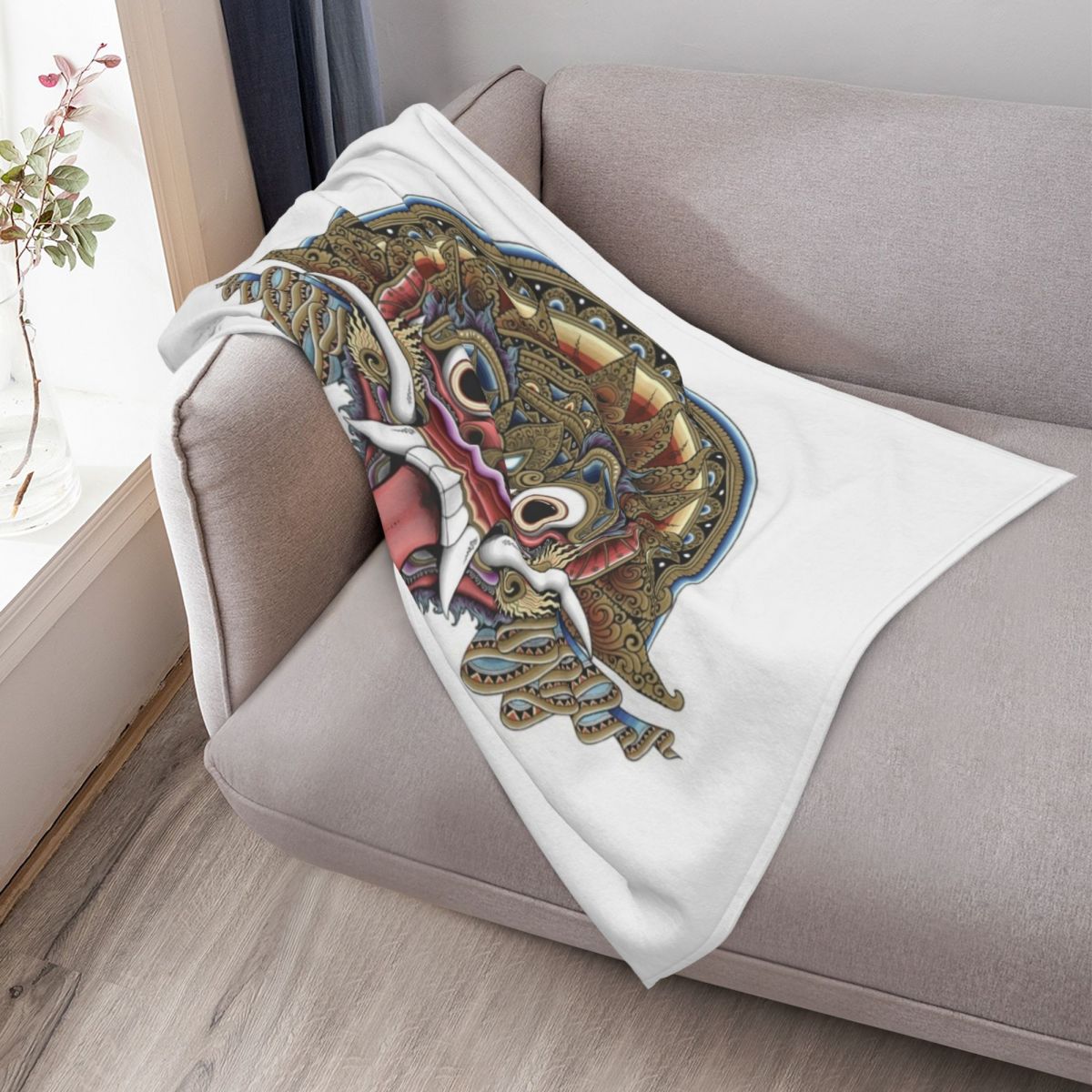 Bali Boma Throw Blanket Soft S - 3D Printing Bali 评论和价格