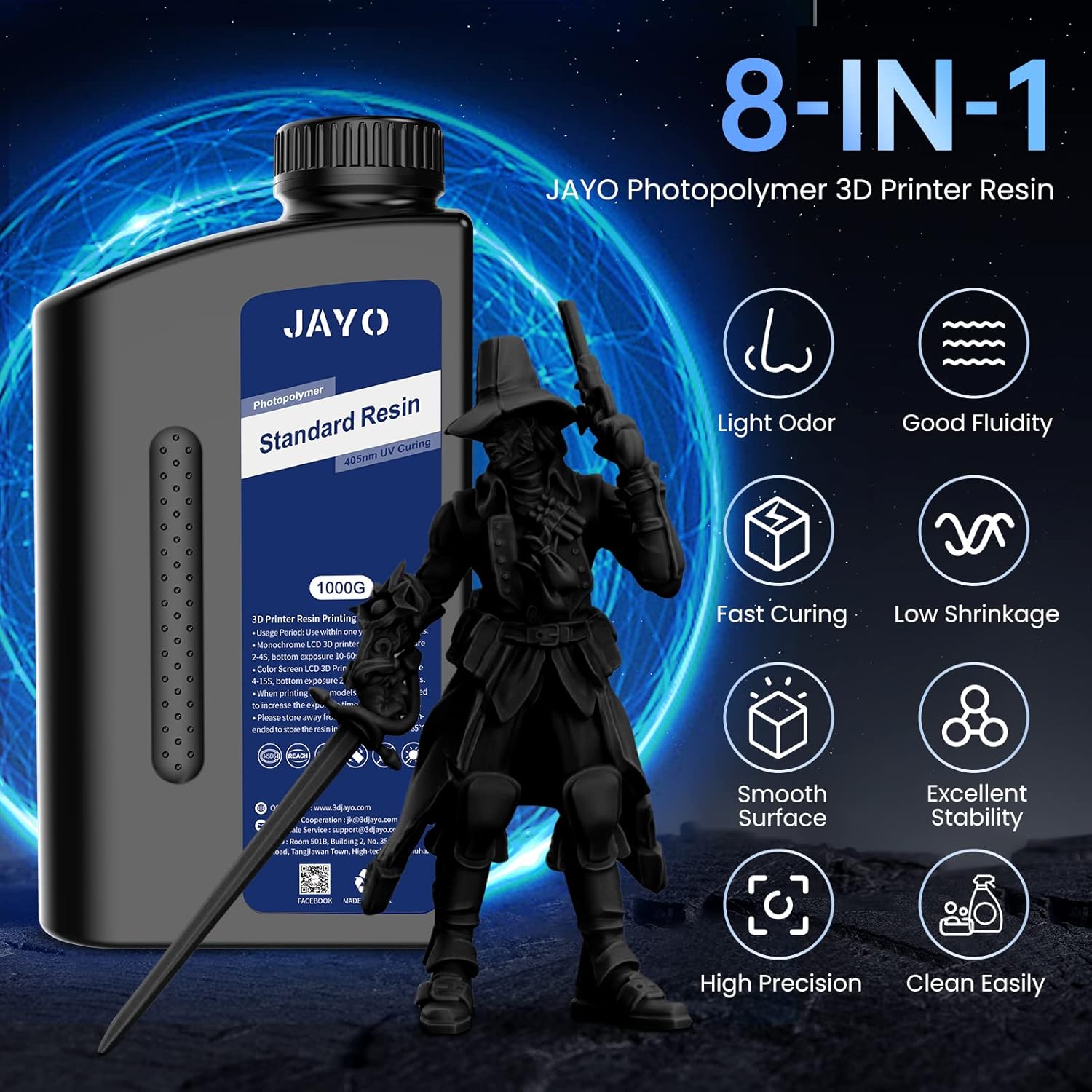 JAYO Standard /ABS-Like/ Water - 3D Printing Uv Sensitive Resin 评论和价格