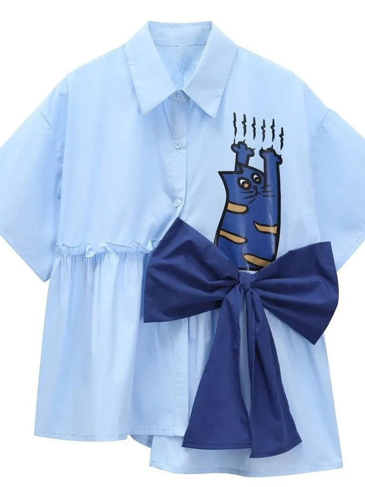 Zoki 3D Bow Cute Shirt Women L - 3D Printing Drawing 评论和价格