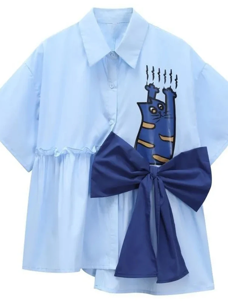 Zoki 3D Bow Cute Shirt Women L - 3D Printing Drawing 评论和价格