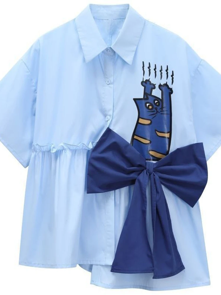 Zoki 3D Bow Cute Shirt Women L - 3D Printing Drawing 评论和价格