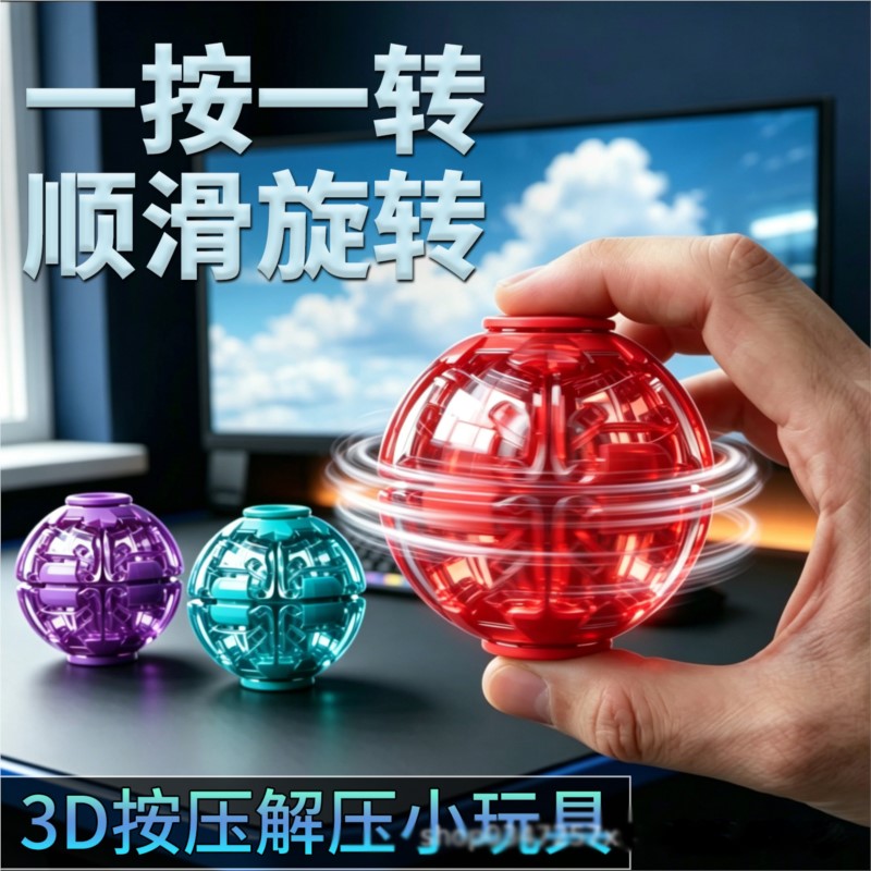 Stress Relief Ball Smooth Spin - 3D Printing Drawing 评论和价格