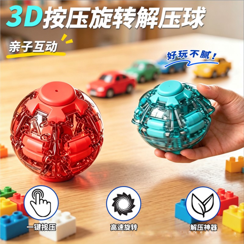 Stress Relief Ball Smooth Spin - 3D Printing Drawing 评论和价格