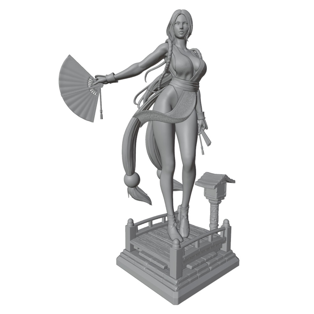 1/24 Sexy Long-Haired Girl Min - 3D Printing Construction 评论和价格