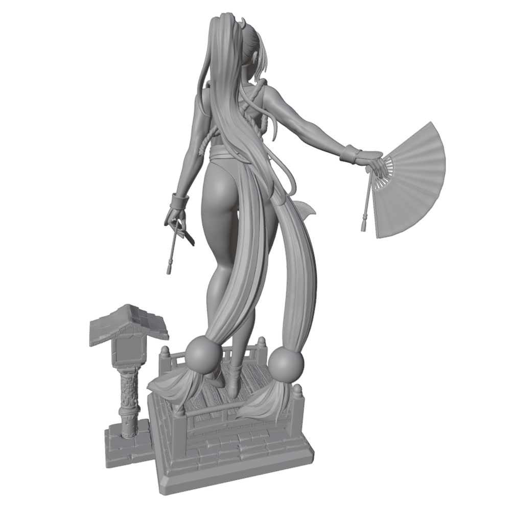 1/24 Sexy Long-Haired Girl Min - 3D Printing Construction 评论和价格