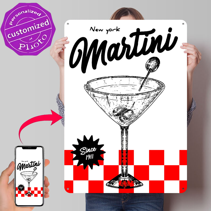 New York Martini Vintage Poste - 3D Printing York 评论和价格