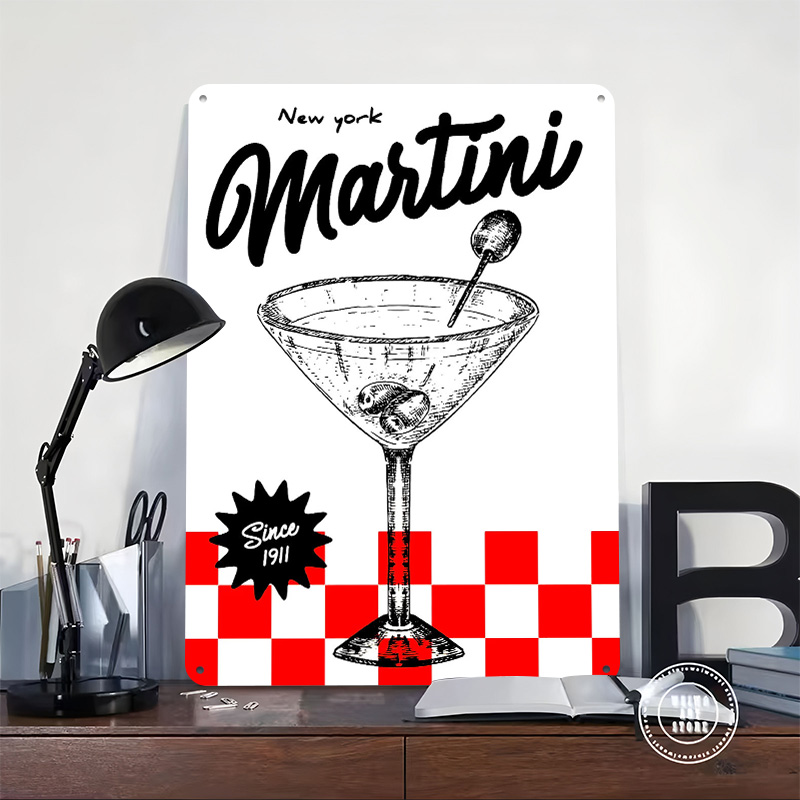 New York Martini Vintage Poste - 3D Printing York 评论和价格