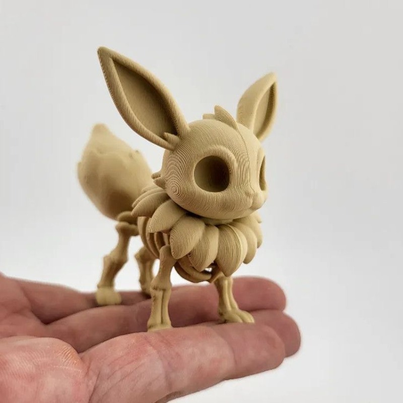 Pokémon Fossil Bone Model Eeve - 3D Printing Pla 评论和价格