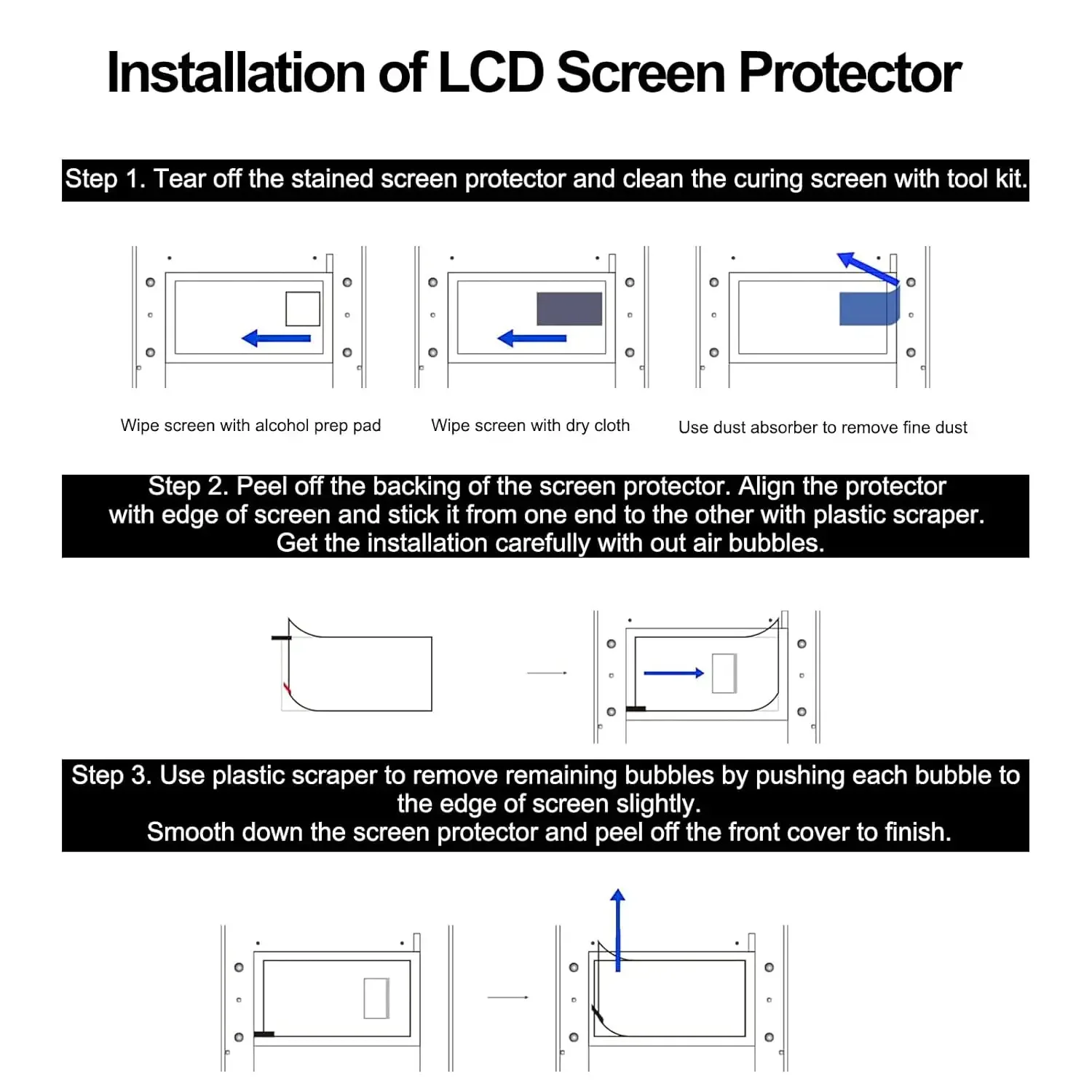 5pcs Screen Protector for Anyc - 3D Printing Uv Sensitive Resin 评论和价格