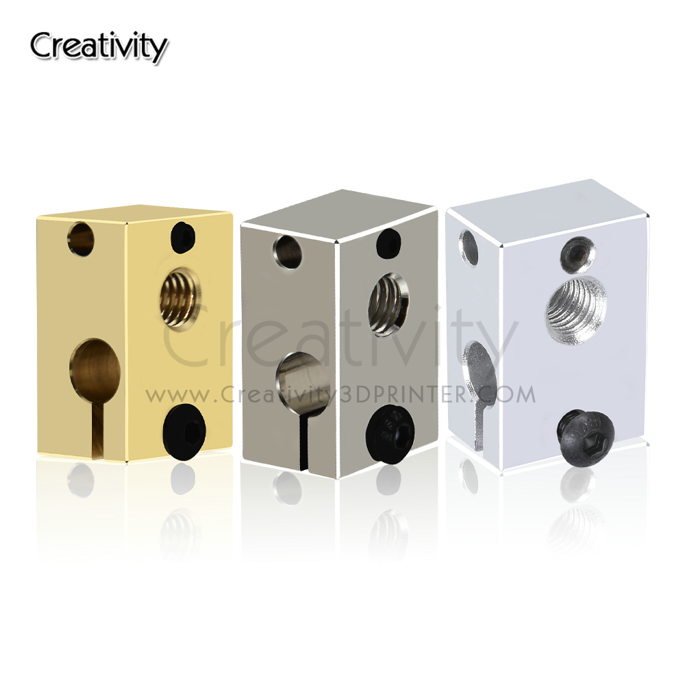 V6 PT100 Heater Block Plated C - 3D Printing Titanium 评论和价格