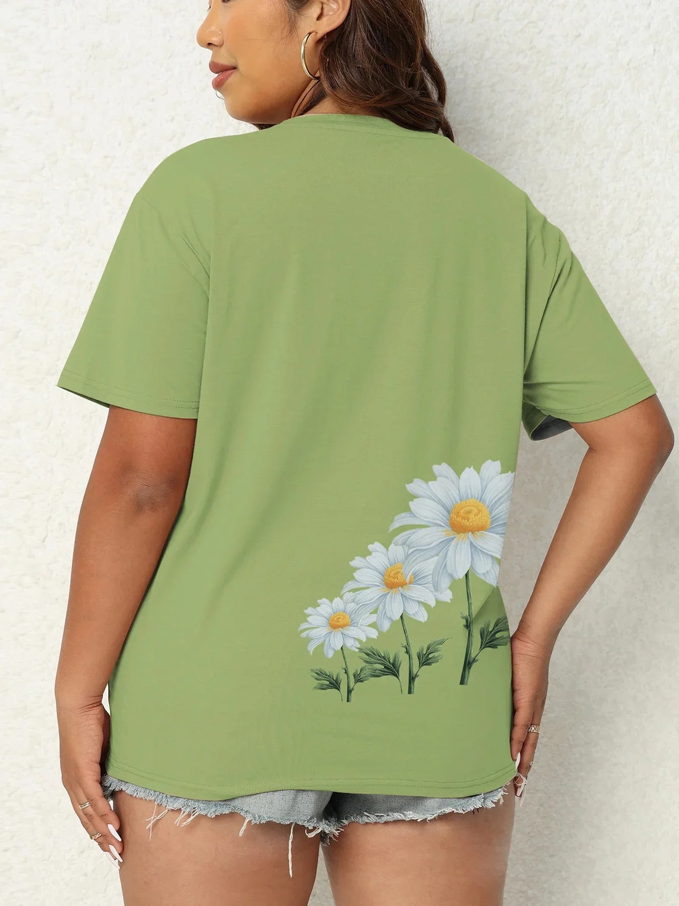 CLOOCL Daisy Floral Women T-sh - 3D Printing Drawing 评论和价格