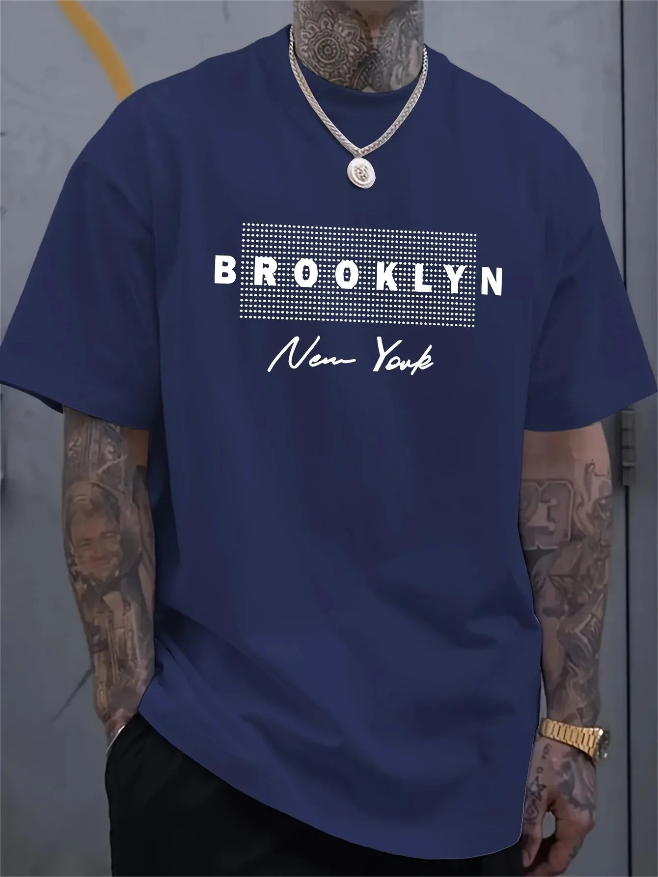 Men's New York Letter Printed  - 3D Printing York 评论和价格