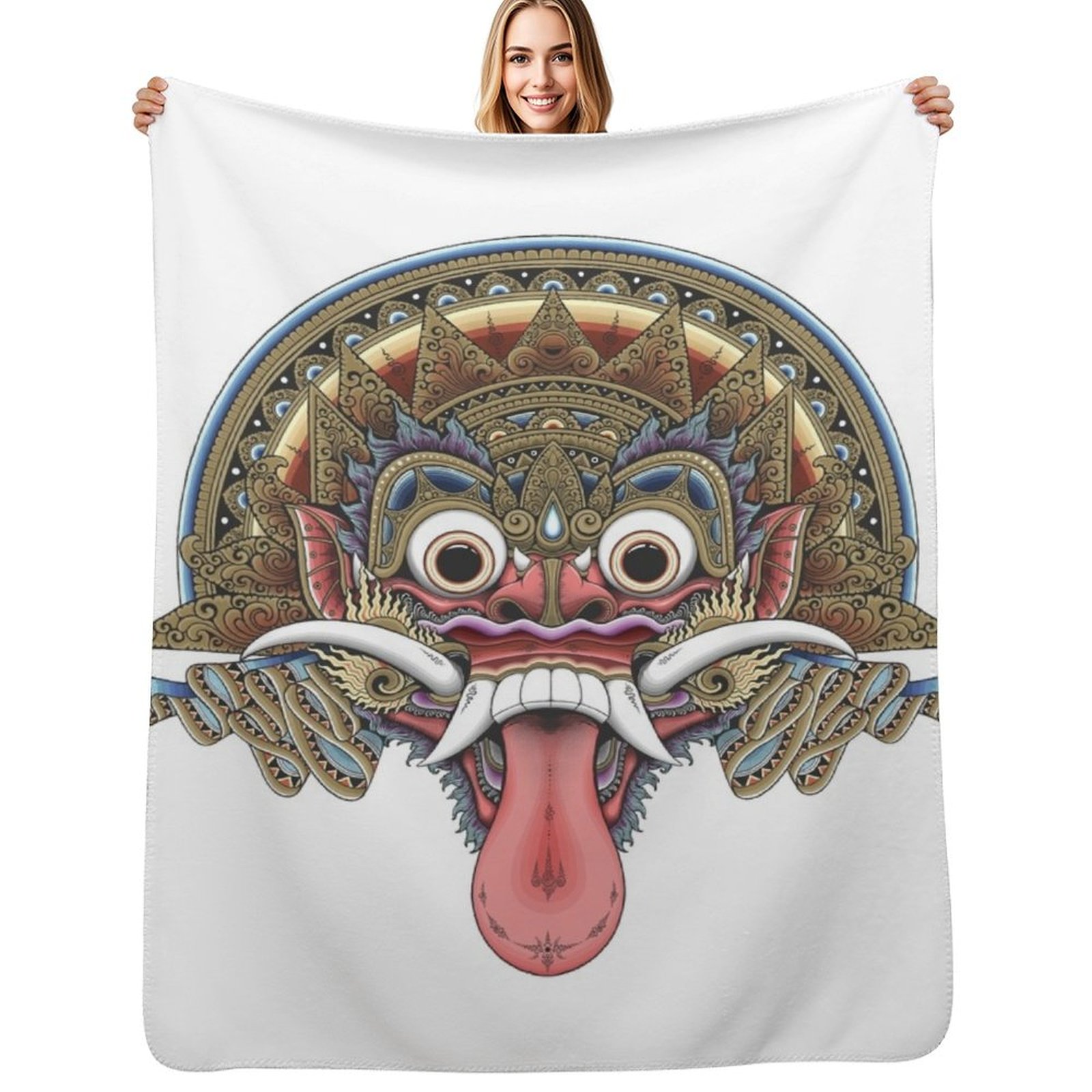 Bali Boma Throw Blanket Spring - 3D Printing Bali 评论和价格
