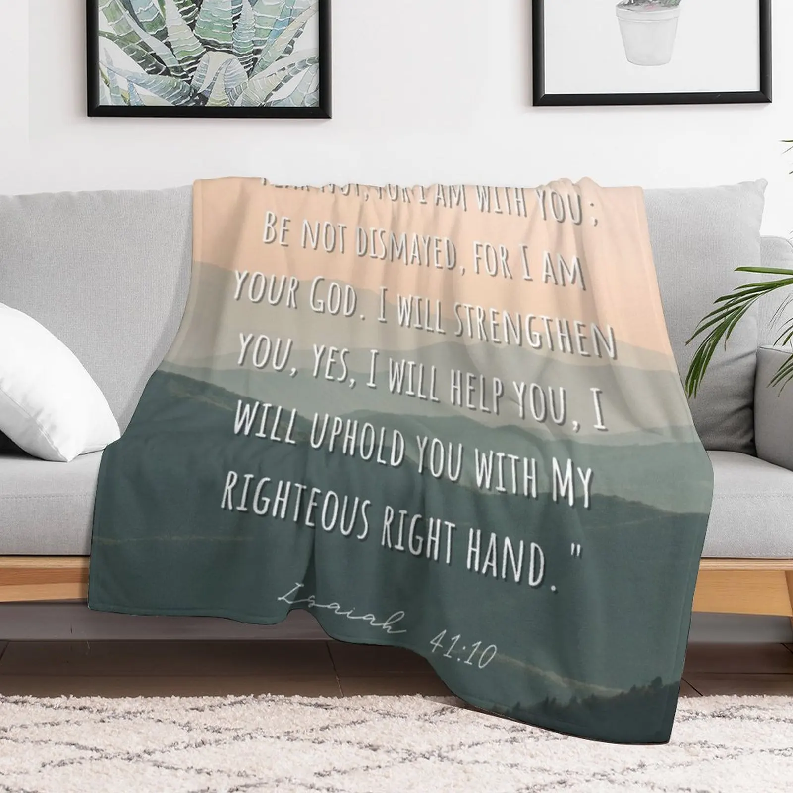 Christian Bible Verse Throw Bl - 3D Printing Verse 评论和价格