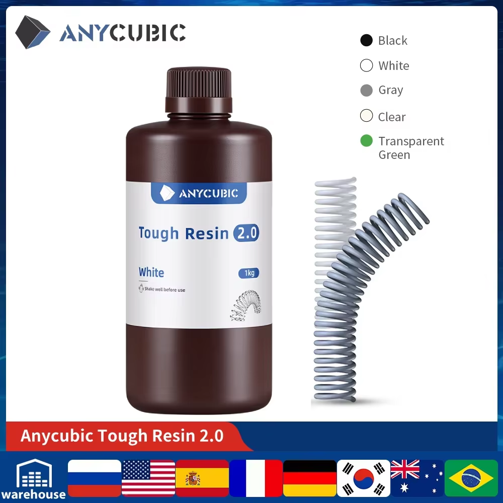 ANYCUBIC Flexible Tough Resin  - 3D Printing Uv Sensitive Resin 评论和价格