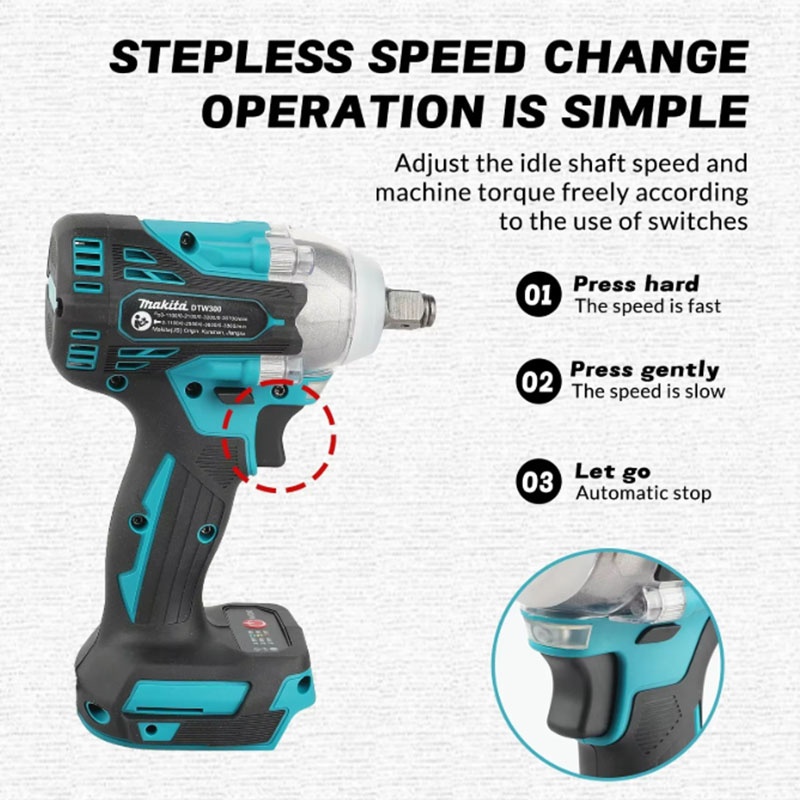 Makita DTW300 18V Brushless Co - Makita Drill Dtw300 评论和价格