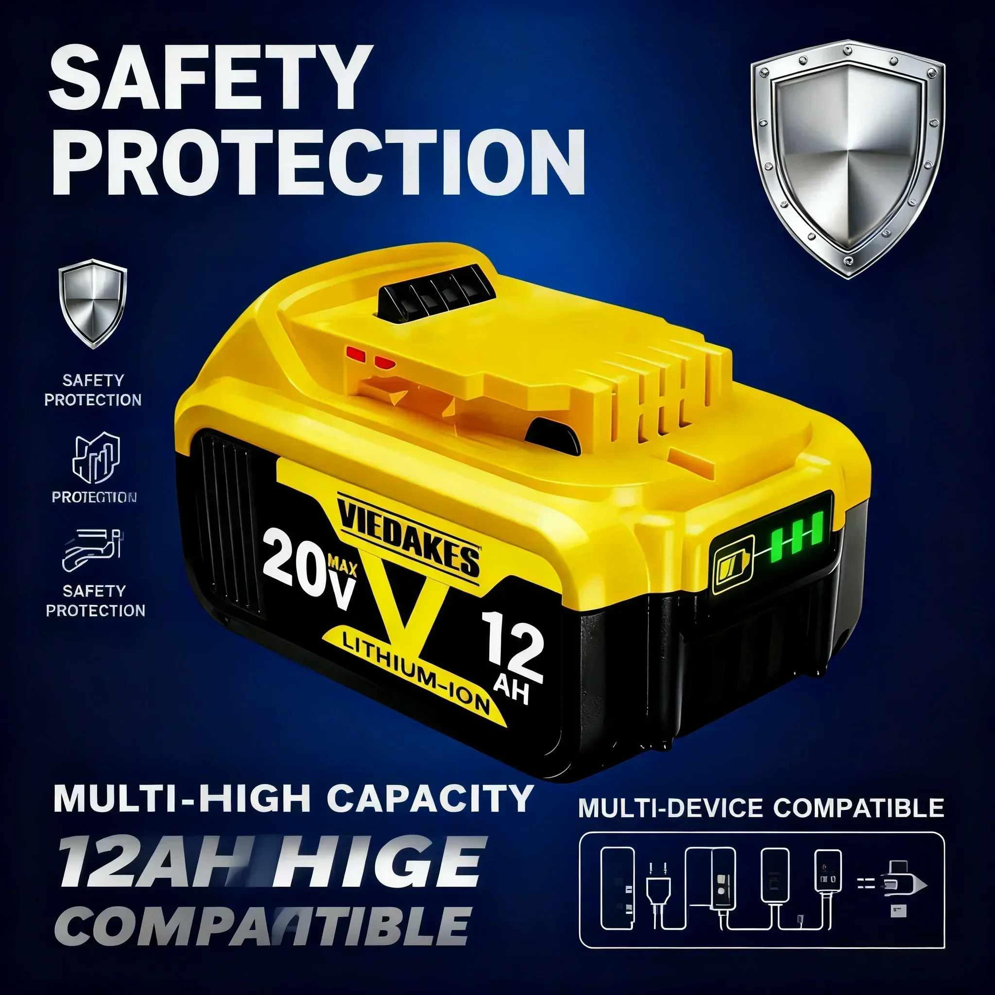 🔥Replacement 20V 12.0Ah Lithiu - Bosch Drill Gsb 18V 评论和价格