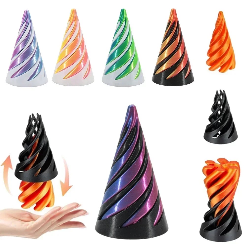 3D Printed Spiral Cone Toy Imp - 3D Printing Objects 评论和价格