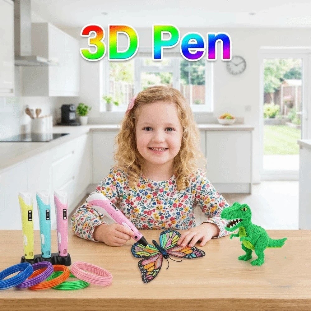 USB 3D Printing Pen Adjustable - 3D Printing Pla 评论和价格