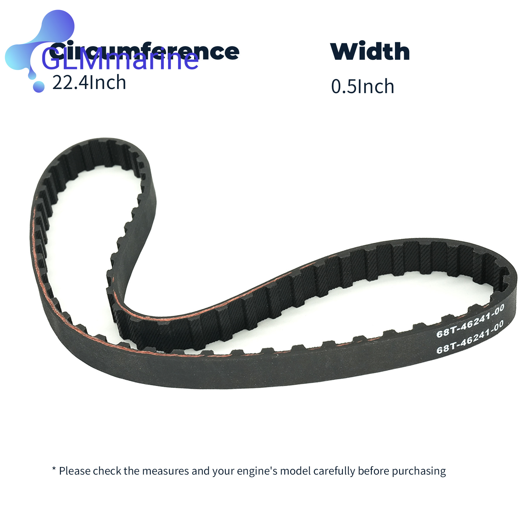 68T-46241 Marine Timing Belt C - Timing Belt 评论和价格