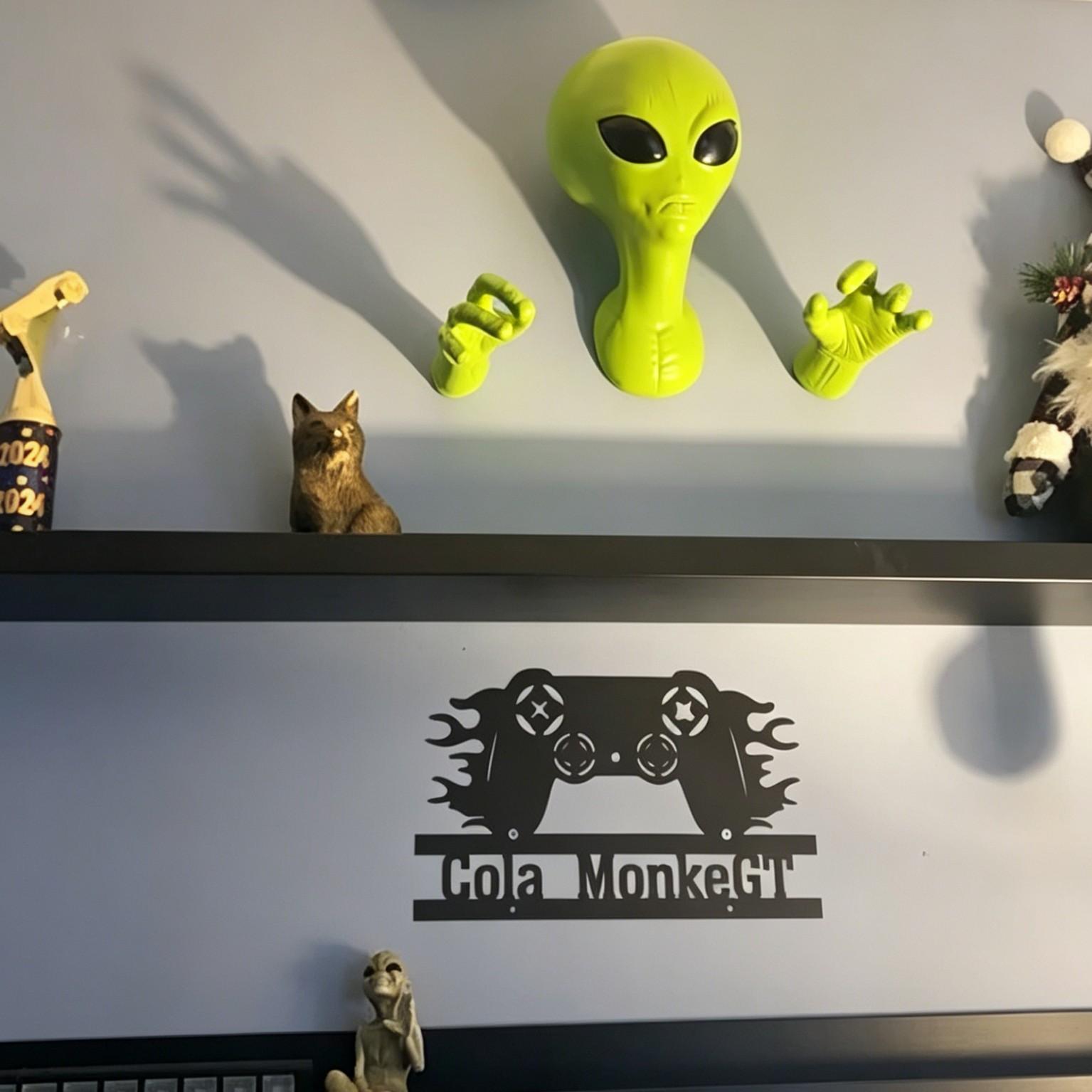 1 Green Alien Pendant, 3D Alie - 3D Printing Objects 评论和价格