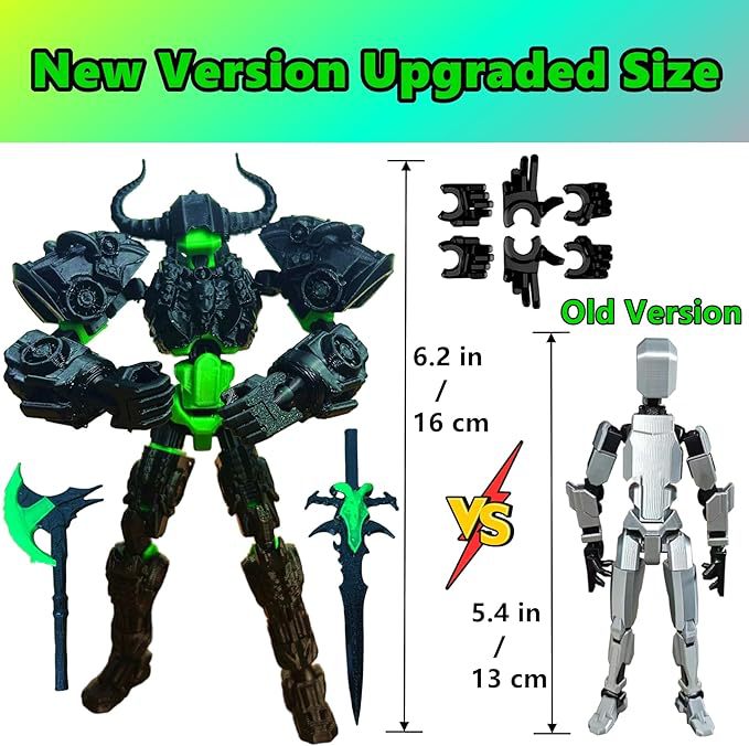 Titan 13 Action Figure,Assembl - 3D Printing Titanium 评论和价格