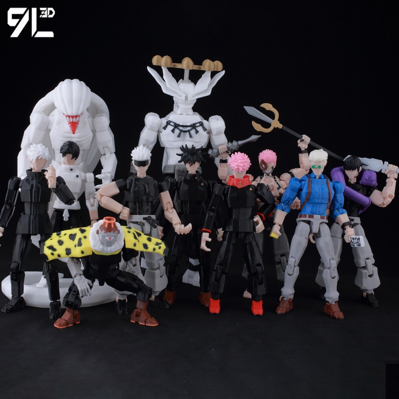 New Jujutsu Kaisen All Charact - 3D Printing Titanium 评论和价格