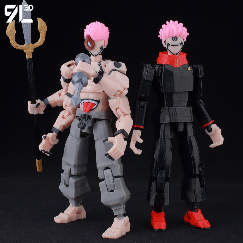 New Jujutsu Kaisen All Charact - 3D Printing Titanium 评论和价格