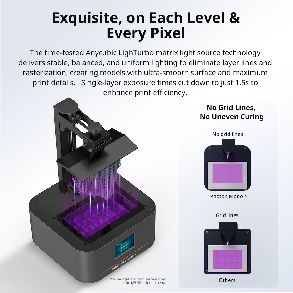 PRESALE ANYCUBIC Photon Mono 4 - 3D Printing Uv Sensitive Resin 评论和价格