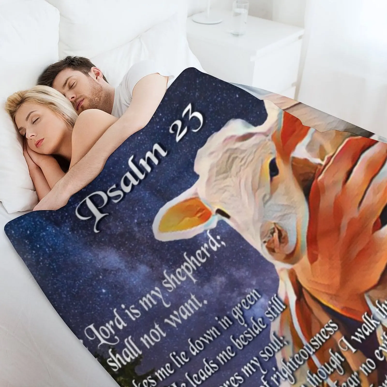 Psalm 23 Bible Verse Throw Bla - 3D Printing Verse 评论和价格