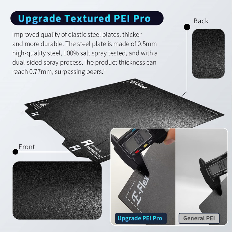 PEI Spring Steel Sheet 305x305 - 3D Printer Bed Spring 评论和价格
