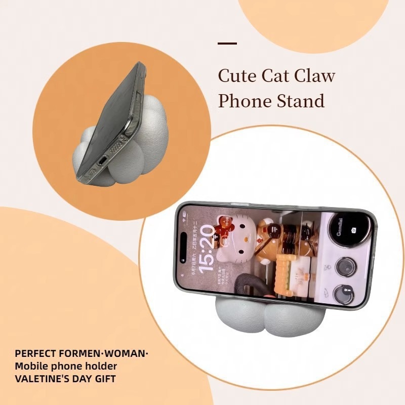Cute Cat Paw Phone Stand, 3D P - 3D Printing Videos 评论和价格